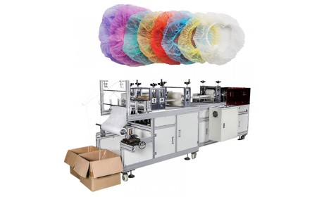 With Safety Cover Non-woven Cap Making Machine 